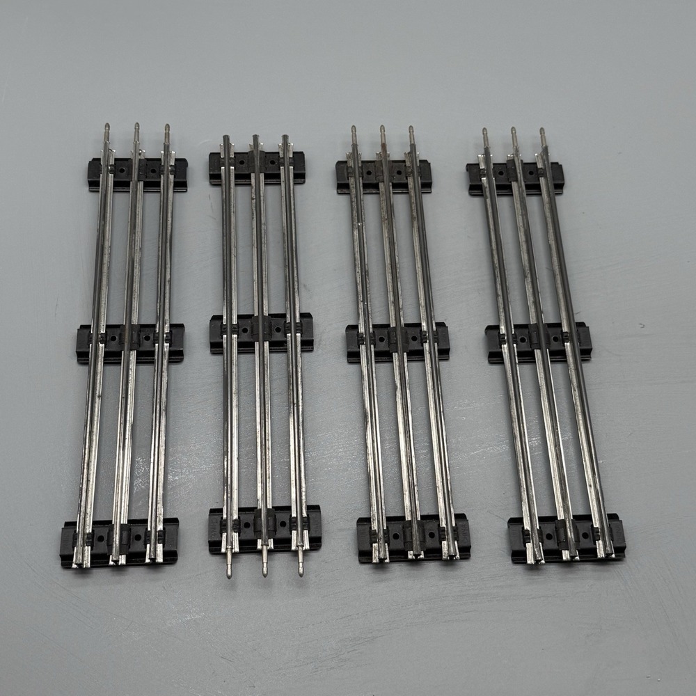K-Line O Gauge 3 Rail Straight Track Lot of 4 Vintage Model Train Railroad